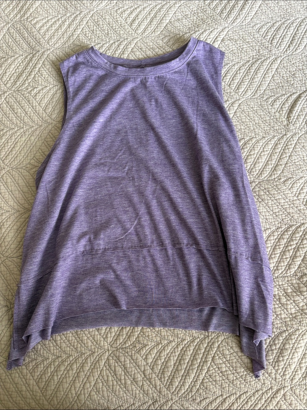 Amazon Sleeveless Heather Lavender Tank Top